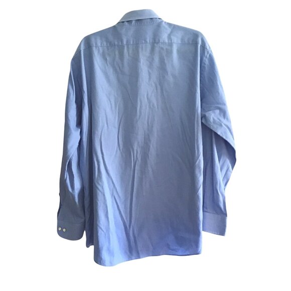 Van Heusen Flex Collar Regular Fit Mens Long Sleeve Shirt Light Blue - Picture 2 of 6